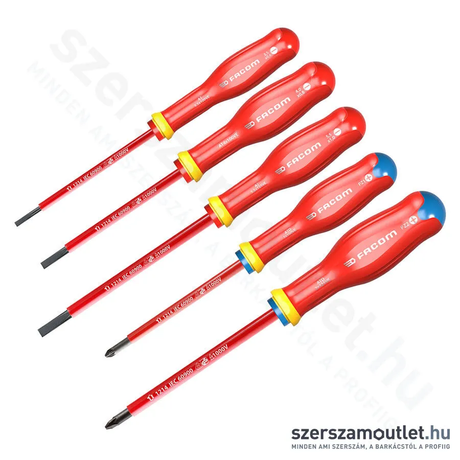 FACOM Csavarhúzó készlet, VDE, 5 darabos (ATD.J5TVEPB)