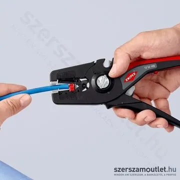 KNIPEX PreciStrip16 Automatikus huzalcsupaszító (blankoló) fogó 195mm (12 52 195 SB)