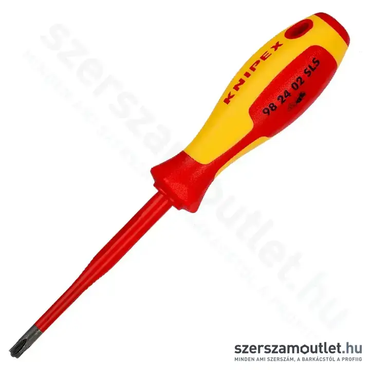 KNIPEX VDE Csavarhúzó kereszthornyos csavarokhoz, Phillips, 212mm (98 24 02 SLS)