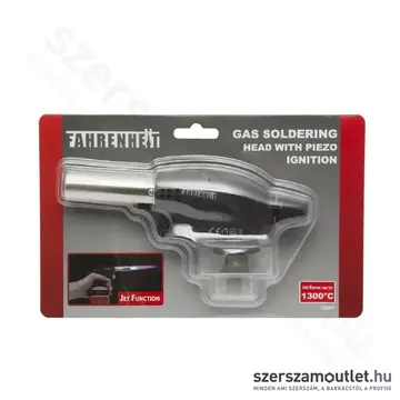FAHRENHEIT Gázos forrasztófej piezos gyújtásal 7/16-os menettel (28089)