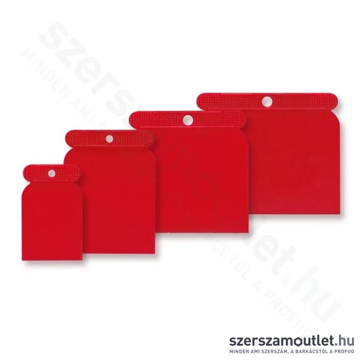DEDRA Műanyag festő spatula készlet 50 80 100 120mm [4db]