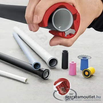 KNIPEX BiX Vágó műanyag csövekhez és szigetelő hüvelyekhez 20-50mm (90 22 10 BK)