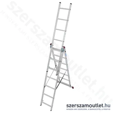 KRAUSE CORDA Sokcélú létra lépcsőfunkcióval 3x7 fokos (013378)