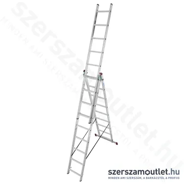 KRAUSE CORDA Sokcélú létra lépcsőfunkcióval 3x9 fokos (013392)