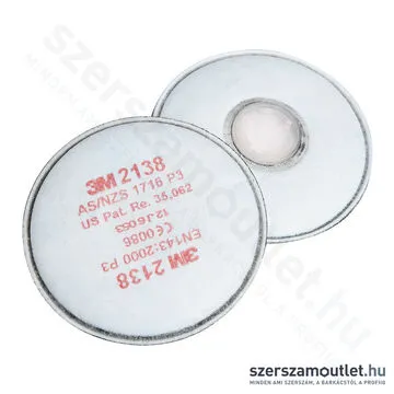3M 2138 P3R Részecskeszűrős szűrőbetét (aktívszenes) 1PÁR (3M2138)