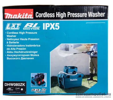MAKITA DHW080ZK akkus magasnyomású mosó (2X18V LXT BL)(Akku és töltő nélkül!)