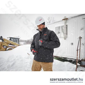 MILWAUKEE M12 HJ BL5-0 (XXL) Akkus fűthető kabát fekete (XXL/12V) (Akku és töltő nélkül!)