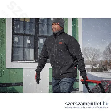 MILWAUKEE M12 HJ BL5-0 (XXL) Akkus fűthető kabát fekete (XXL/12V) (Akku és töltő nélkül!)
