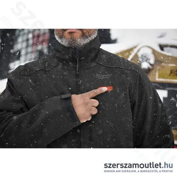 MILWAUKEE M12 HJ BL5-0 (XXL) Akkus fűthető kabát fekete (XXL/12V) (Akku és töltő nélkül!)