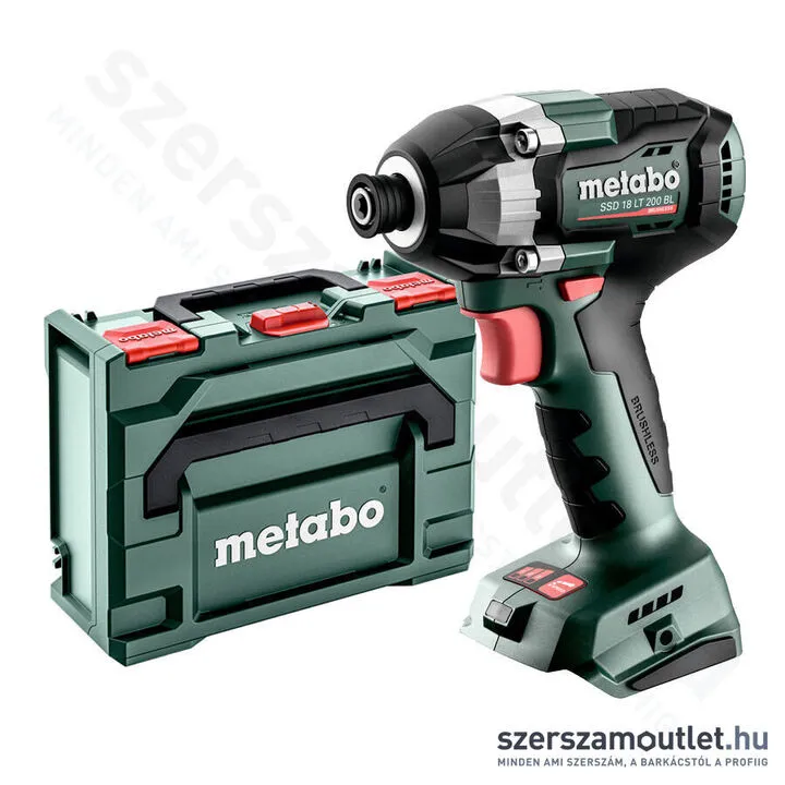 METABO SSD 18 LT 200 BL Akkus ütvecsavarozó 200Nm metaBOXban (akku és töltő nélkül)