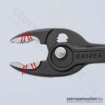 KNIPEX TwinGrip Csúszócsuklós fogó kétkomponensű nyéllel 200mm (82 02 200)