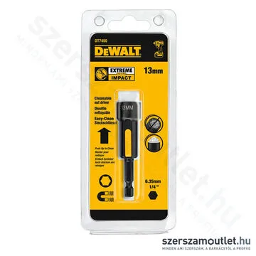 DEWALT EXTREME Tisztítható mágneses dugókulcs 13mm (DT7450-QZ)