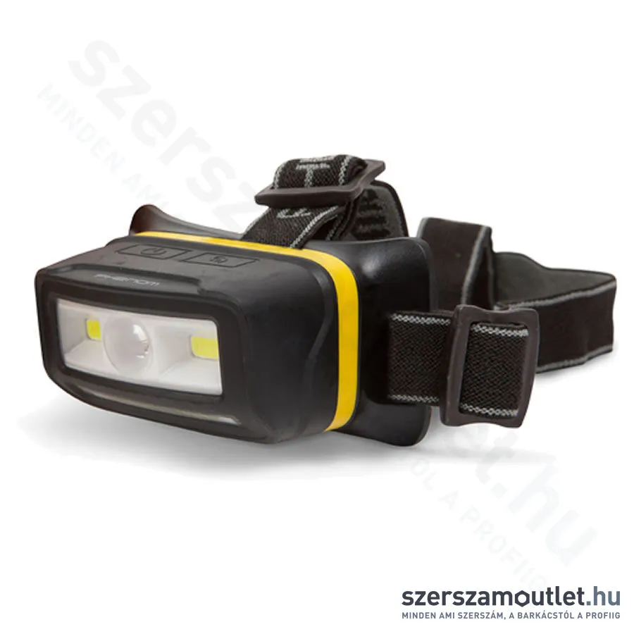 PHENOM COB LED-es fejlámpa, akkumulátoros, mozgásérzékelős be/kikapcsolás (18609)