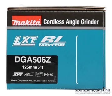 MAKITA DGA506Z Li-ion akkus szénkefementes sarokcsiszoló (18V/125mm) (Akku és töltő nélkül!)