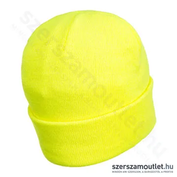 PORTWEST B029 Kötött sapka, újratölthető LED lámpával [Citrom] (B029YER)