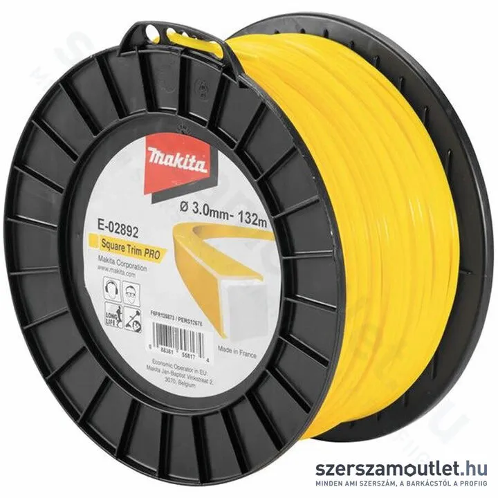 MAKITA Damil STP négyzet sárga 3mm 132m (E-02892)