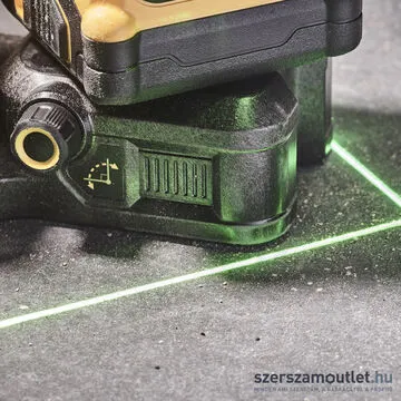 DEWALT DCE089D1G18-QW 3X360 Zöld keresztlézer (1x2,0Ah/18V/12V)