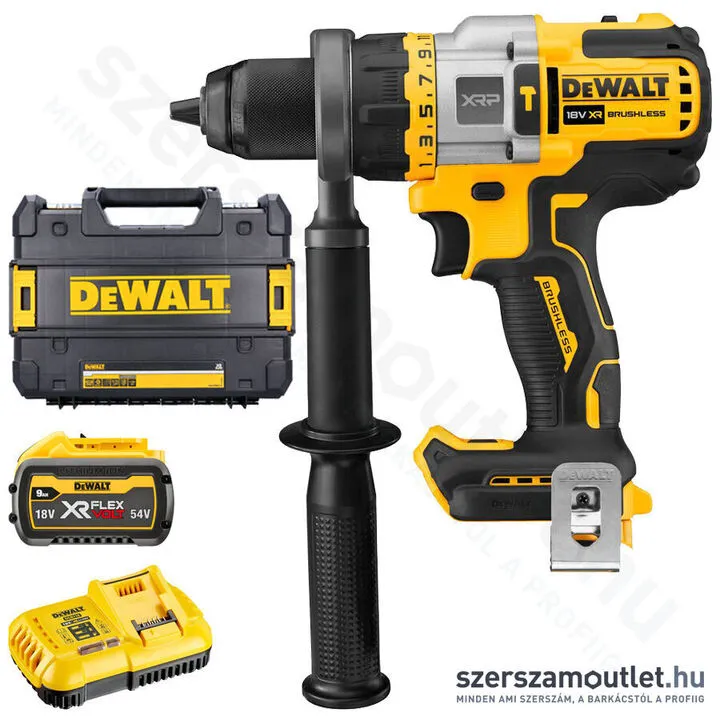 DEWALT DCD999X1-QW XR Akkus szénkefementes ütvefúró-csavarbehajtó kofferben (1x9,0Ah/18V)