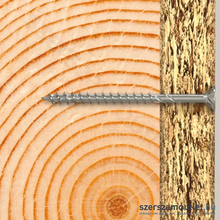 FISCHER FPF II CZP Faforgácslapcsavar 6,0x180mm BC PZ | részmenetes (70mm) [100db]