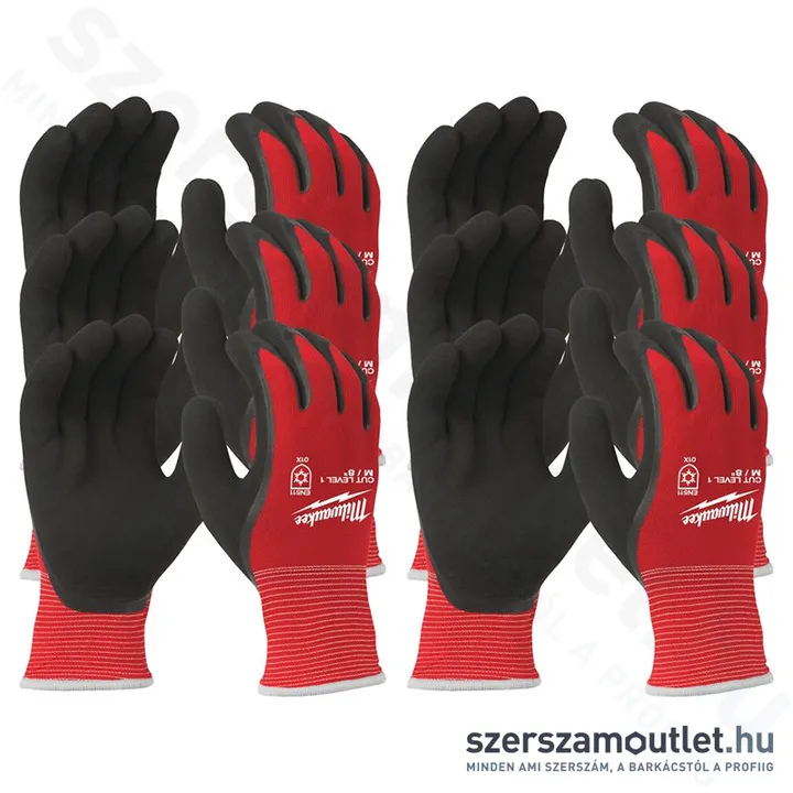 MILWAUKEE Vágásbiztos kesztyű, téli (1/A vágási szint) M/8 (12pár) (4932471606)