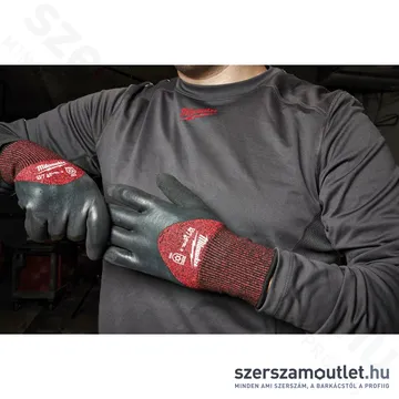MILWAUKEE Vágásbiztos kesztyű, téli (3/C vágási szint) XXL/11 (12pár) (4932471613)