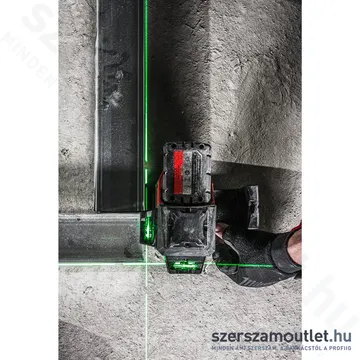 MILWAUKEE M12 3PLKIT-401P Akkus vonallézer ZÖLD (3 sík/360°), PACKOUT +tartozékok (1x4,0Ah/12V)