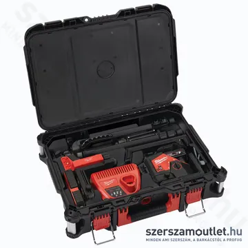 MILWAUKEE M12 3PLKIT-401P Akkus vonallézer ZÖLD (3 sík/360°), PACKOUT +tartozékok (1x4,0Ah/12V)