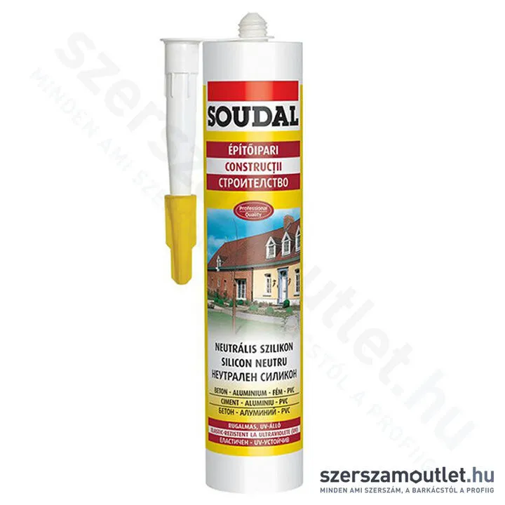 SOUDAL Neutrális szilikon fekete 280ml (137665)