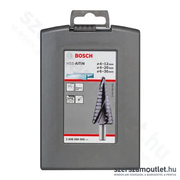 BOSCH HSS-AlTiN Lépcsős fúrószár készlet 3 részes (4-12/4-20/6-30mm) (2608588069)