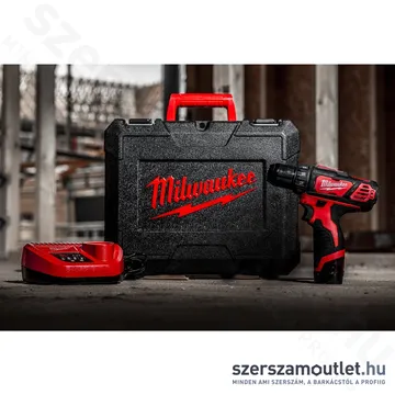 MILWAUKEE M12 BDD-201C Akkus fúró-csavarbehajtó kofferben (1x2,0Ah/12V)