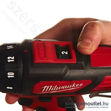 MILWAUKEE M12 BDD-201C Akkus fúró-csavarbehajtó kofferben (1x2,0Ah/12V)