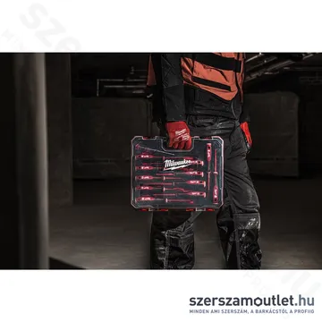 MILWAUKEE VDE Szigetelt csavarhúzó készlet 12 részes (SL/PH/PZ/T)