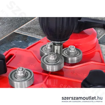 EXTOL Fúróvezető sablon gyémánt körkivágókhoz, tapadókorongos (4-83mm)