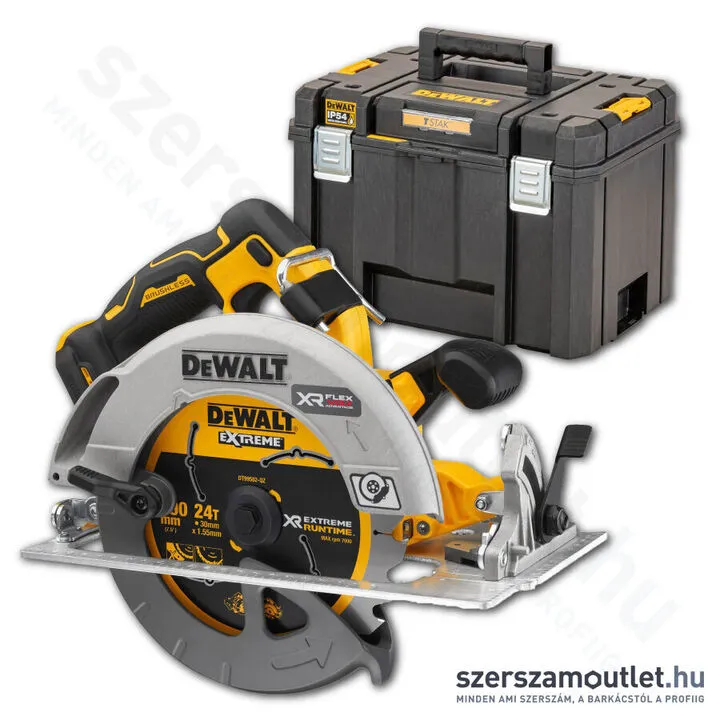 DEWALT DCS573NT-XJ Akkus szénkefementes körfűrész TSTAK kofferben (18V) (Akku és töltő nélkül)