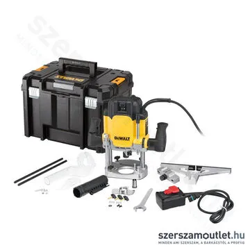 DEWALT DWE627KT-QS Elektromos felsőmaró TSTAK kofferben (2400W; 12mm)
