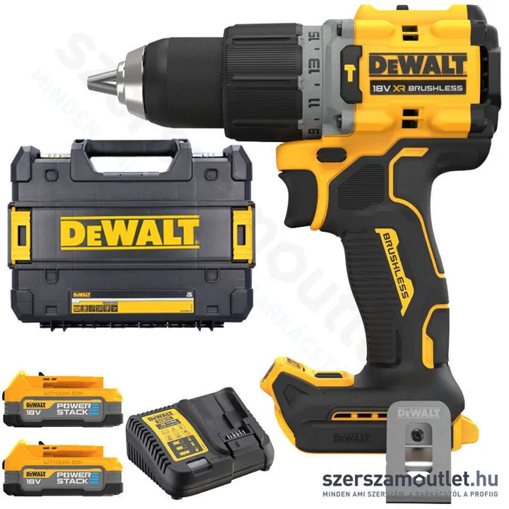 DEWALT DCD805E2T-QW Akkus ütvefúró csavarozó kofferben (2xPowerStack™)
