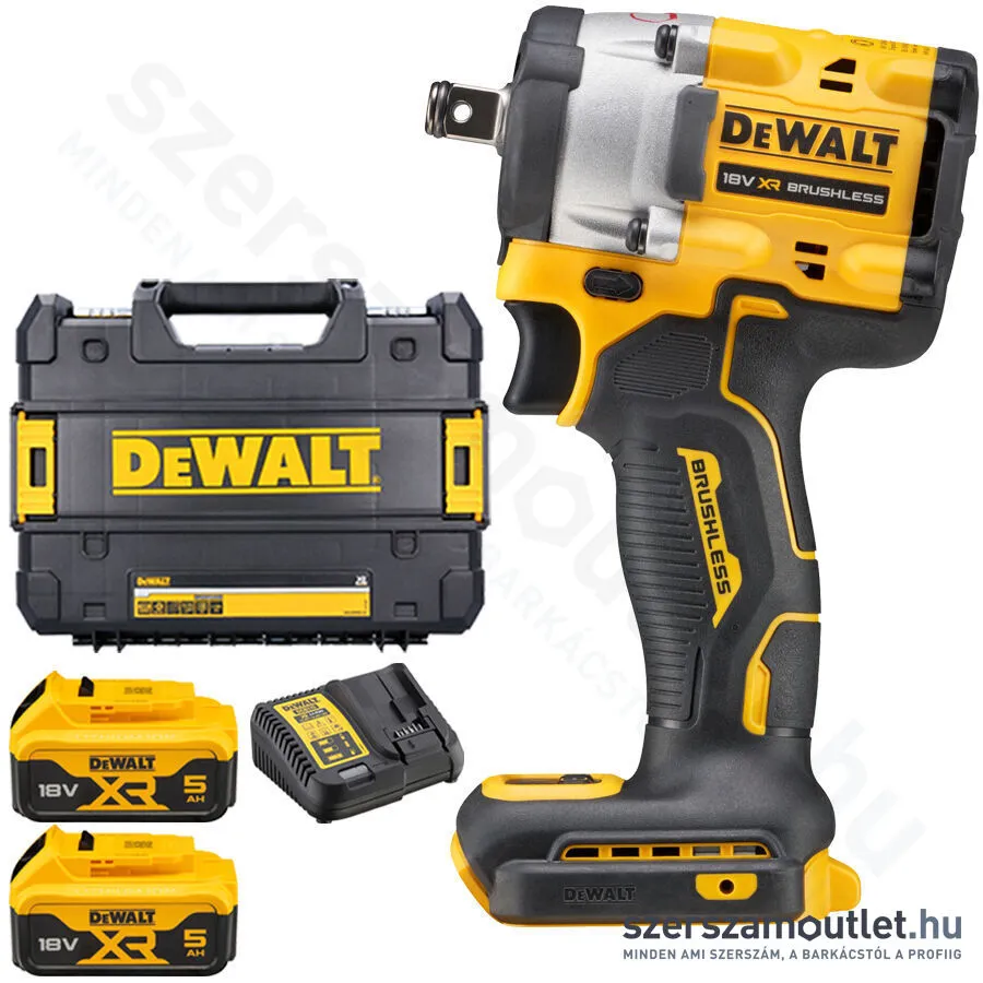 DEWALT DCF921P2T-QW Szénkefementes akkus ütvecsavarozó (1/2