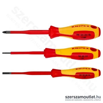 KNIPEX VDE Csavarhúzó készlet egyhornyú/Phillips/Pozidriv 6db-os (002012V04)