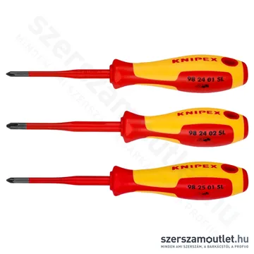 KNIPEX VDE Csavarhúzó készlet egyhornyú/Phillips/Pozidriv 6db-os (002012V04)