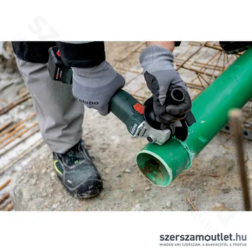 METABO W 18 L 9-125 Quick Akkus sarokcsiszoló, lágyindítás 18V+metaBOX 165 L (akku és töltő nélkül)