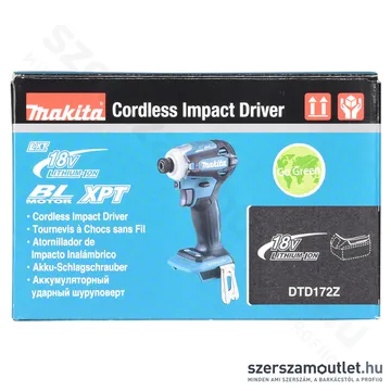 MAKITA DTD172Z Akkus szénkefementes ütvecsavarozó 1/4