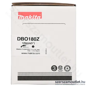 MAKITA DBO180Z Akkus excentercsiszoló (18V/123mm) (Akku és töltő nélkül!)