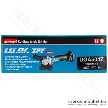 MAKITA DGA504Z Akkus szénkefementes sarokcsiszoló (18V/125mm) (Akku és töltő nélkül!)(BULK)