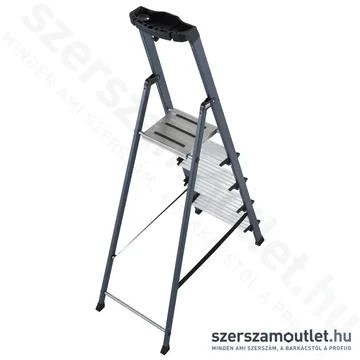 KRAUSE SECURO Lépcsőfokos eloxált állólétra 5 fokos (126436)