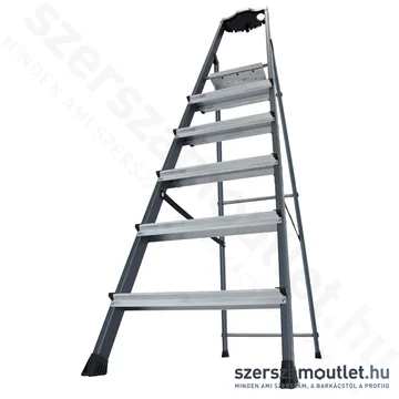 KRAUSE SECURO Lépcsőfokos eloxált állólétra 6 fokos (126443)