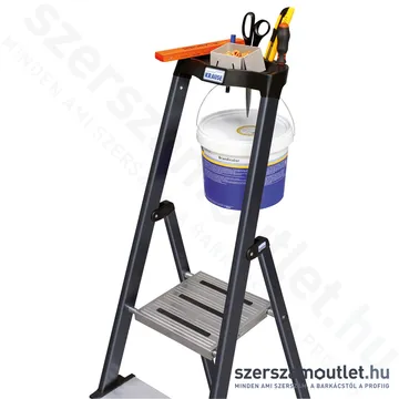 KRAUSE SECURO Lépcsőfokos eloxált állólétra 6 fokos (126443)