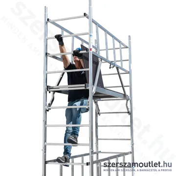 KRAUSE PROTEC XXL Alumínium gurulóállvány (széles kivitel) 7,3m (945143)