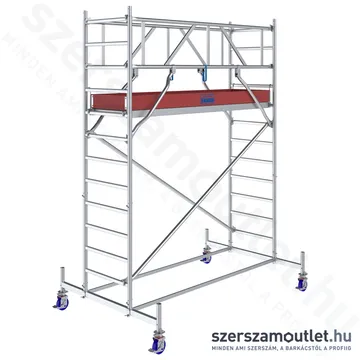 KRAUSE STABILO 10 Alumínium gurulóállvány 2,5m/4,4m (772022)