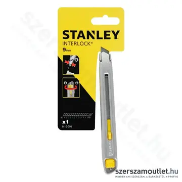 STANLEY InterLock fémházas tördelhető pengés kés 9mm (0-10-095)