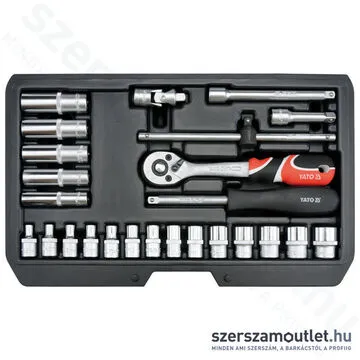 YATO Dugókulcs készlet 25 részes 1/4